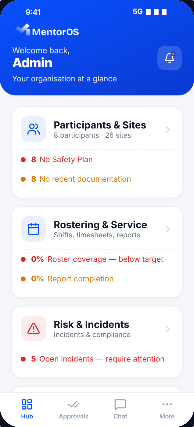 Admin console